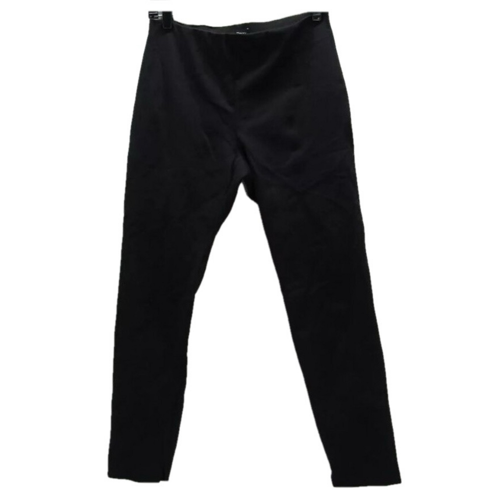 NEW THEORY Womens Fitted Jersey Skinny Pants Size M Black